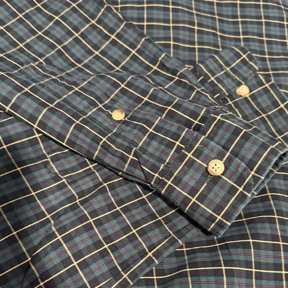 Ralph Lauren Blue Label Men's Plaid Shirt - Dark Blue and Olive - Picture 9 of 10